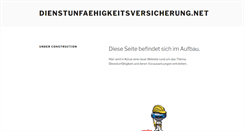 Desktop Screenshot of dienstunfaehigkeitsversicherung.net